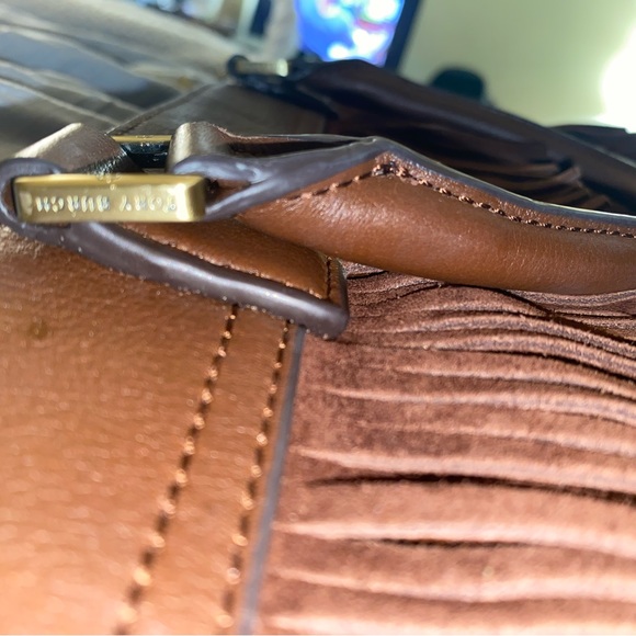 Tory Burch large leather and suede fringe tote - Picture 4 of 9